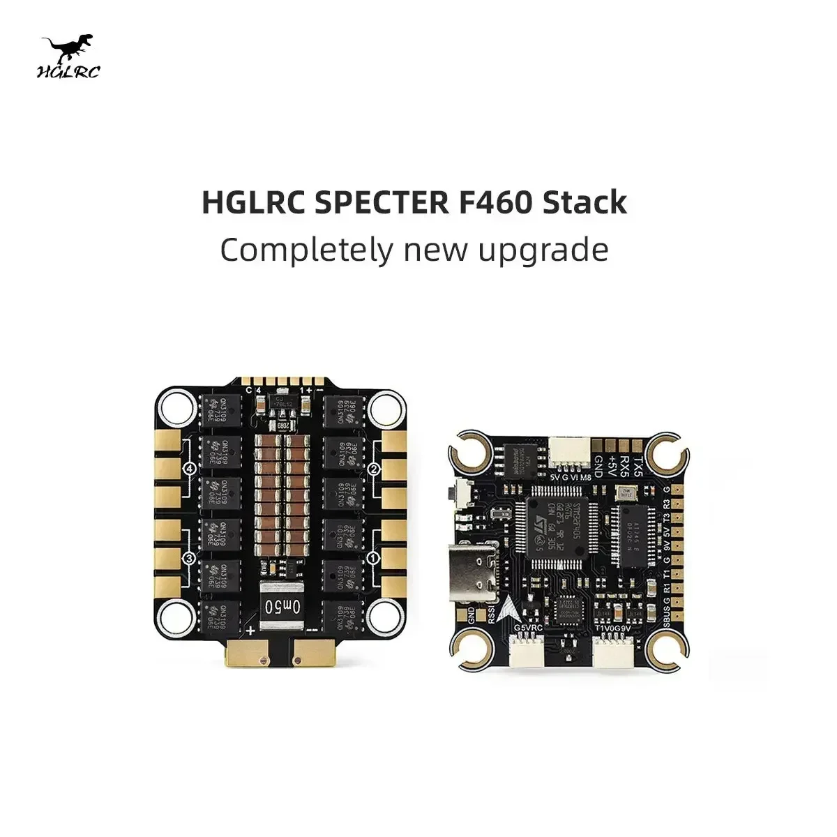 HGLRC SPECTER F460 STACK MPU6000 F405 Flight Controller with BLHELI_S 60A 4in1 ESC
HGLRC SPECTER F460 STACK MPU6000 F405 Flight Controller with BLHELI_S 60A 4in1 ESC