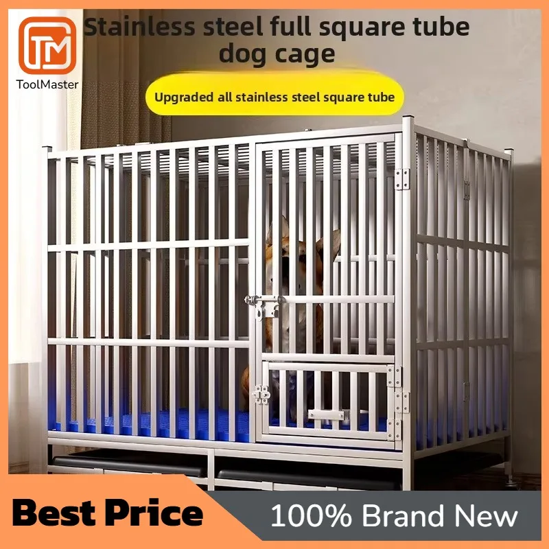 【Hot Sale】Stainless Steel Dog Cage Large Medium Dogs Samoyed Labrador Small Folding Pet Kennel
【Hot Sale】Stainless Steel Dog Cage Large Medium Dogs Samoyed Labrador Small Folding Pet Kennel