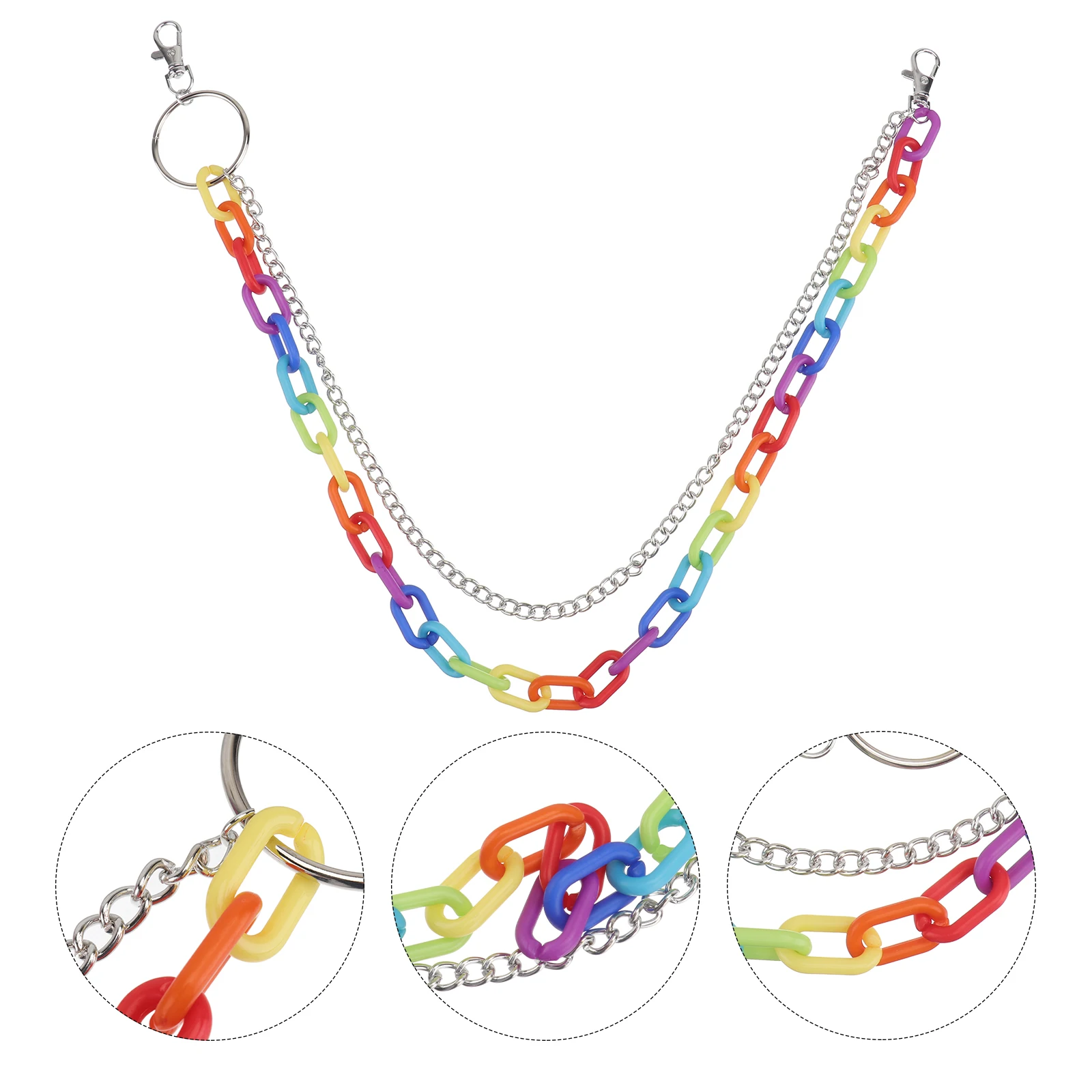 Rainbow Waist Chain Pant Chain For Women Colorful Decorative Accessories Fashion Jewelry Metal Chic Belt Chains Clothes Decor
Rainbow Waist Chain Pant Chain For Women Colorful Decorative Accessories Fashion Jewelry Metal Chic Belt Chains Clothes Decor