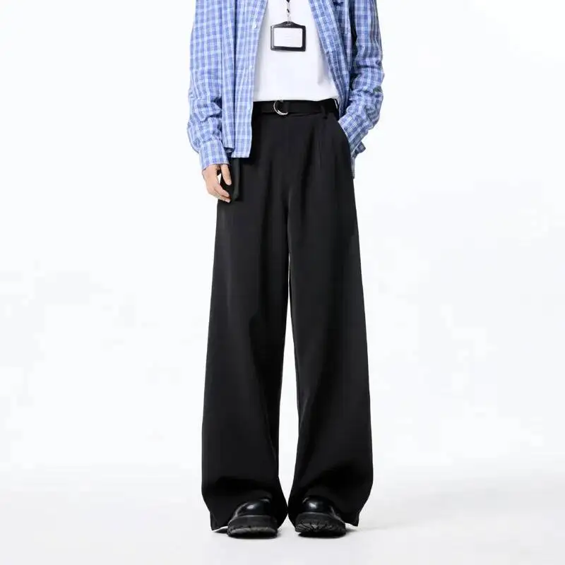 Suit Pants Men Fashion Society Mens Black Dress Pants Korean Wide Leg Pants Mens Office Formal Trousers Man Belt Suit Pants
Suit Pants Men Fashion Society Mens Black Dress Pants Korean Wide Leg Pants Mens Office Formal Trousers Man Belt Suit Pants