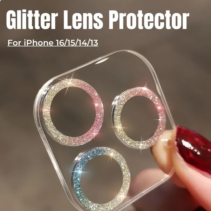 Luxury Glitter Lens Glass For IPhone 16 15 Pro Max 14 Plus 11 13 12 Mini Full Cover Camera Protector Back Lens Case
Luxury Glitter Lens Glass For IPhone 16 15 Pro Max 14 Plus 11 13 12 Mini Full Cover Camera Protector Back Lens Case