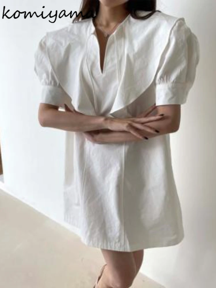 Puff Short Sleeve Women Dress Patchwork Ruffle Vestidos Korean Fashion Loose Dresses Summer Lace Up Vestido Mini Ropa Mujer
Puff Short Sleeve Women Dress Patchwork Ruffle Vestidos Korean Fashion Loose Dresses Summer Lace Up Vestido Mini Ropa Mujer