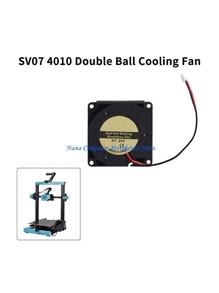 F68C Double Bearing Fan 24V 4010 11000RPM Extruder Hotend Coolers Radiators Hotend Fan 40x40x10MM for 3D Printer Accessories
F68C Double Bearing Fan 24V 4010 11000RPM Extruder Hotend Coolers Radiators Hotend Fan 40x40x10MM for 3D Printer Accessories