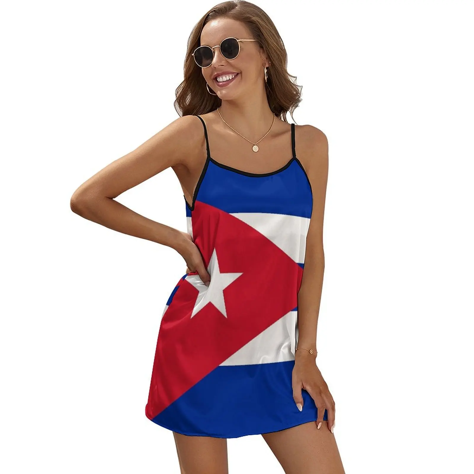 Cuban flag of Cuba Sleeveless Dress summer dress daily Evening gown
Cuban flag of Cuba Sleeveless Dress summer dress daily Evening gown