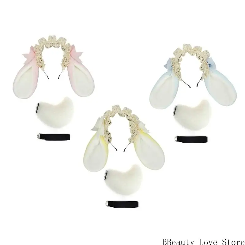 Bunnies Ears Headband Faux Furs Tail Animal Ears Headbands Short Bunnies Tail Halloween Cosplay Costume Bunnies Costume
Bunnies Ears Headband Faux Furs Tail Animal Ears Headbands Short Bunnies Tail Halloween Cosplay Costume Bunnies Costume