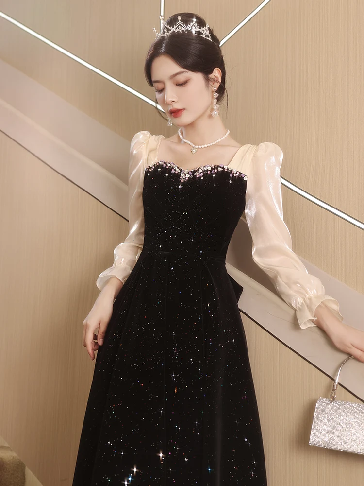 French Evening Dress 2024 New Banquet High-grade, Light and Luxury, Minority Dinner, High-end Black Party Dress
French Evening Dress 2024 New Banquet High-grade, Light and Luxury, Minority Dinner, High-end Black Party Dress