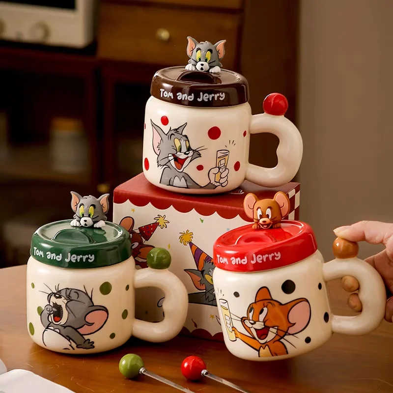In Stock 560ml Cartoon Anime Tom And Jerry Ceramic Water Cup Couple Home Makeup Cute Breakfast Milk Coffee Cup Birthday Gift
In Stock 560ml Cartoon Anime Tom And Jerry Ceramic Water Cup Couple Home Makeup Cute Breakfast Milk Coffee Cup Birthday Gift