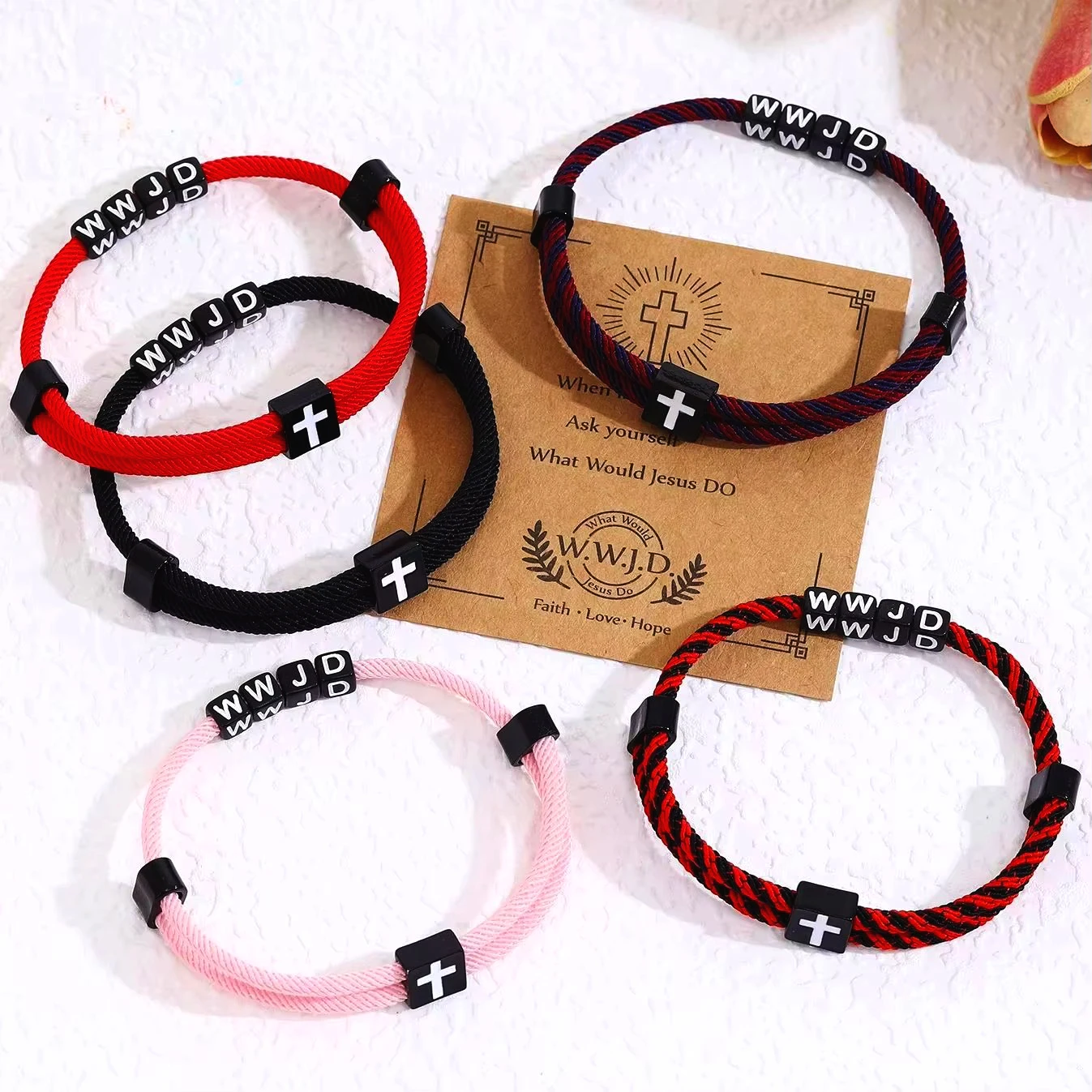 WWJD Christian Cross Bracelet For Women and Men Gifts What Would Jesus Do Adjustable Hand Rope Jewelry Daily wear
WWJD Christian Cross Bracelet For Women and Men Gifts What Would Jesus Do Adjustable Hand Rope Jewelry Daily wear