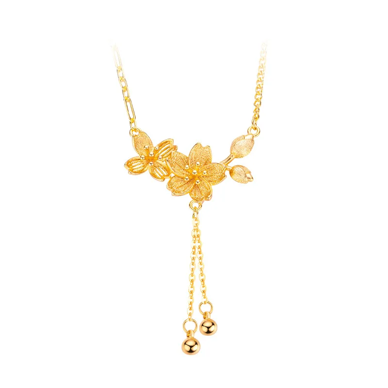 Real 18k Gold Color Twin Flower Clavicle Chain for Women Wedding Bridal Flower Wedding Flower Clavicle Necklace Jewelry Gifts
Real 18k Gold Color Twin Flower Clavicle Chain for Women Wedding Bridal Flower Wedding Flower Clavicle Necklace Jewelry Gifts