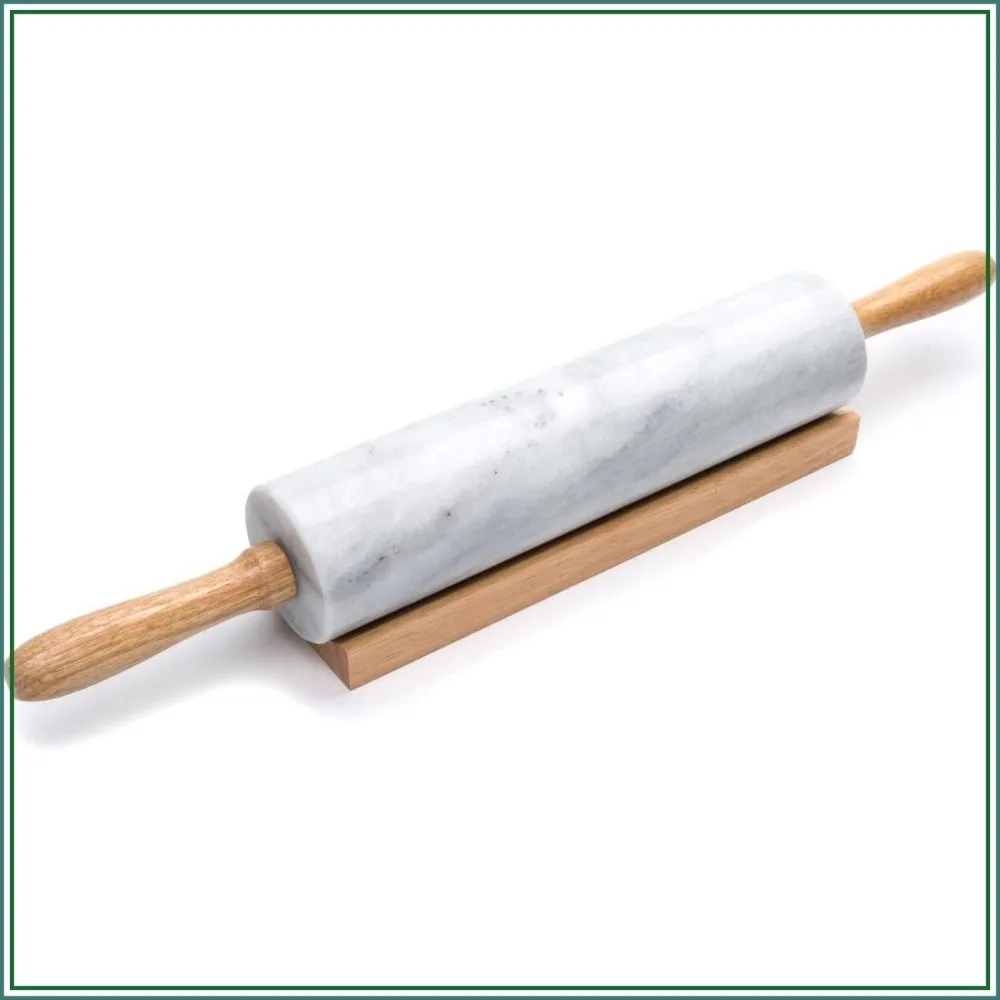 Polished Marble Rolling Pin with Wooden Cradle, 10-Inch Barrel
Polished Marble Rolling Pin with Wooden Cradle, 10-Inch Barrel