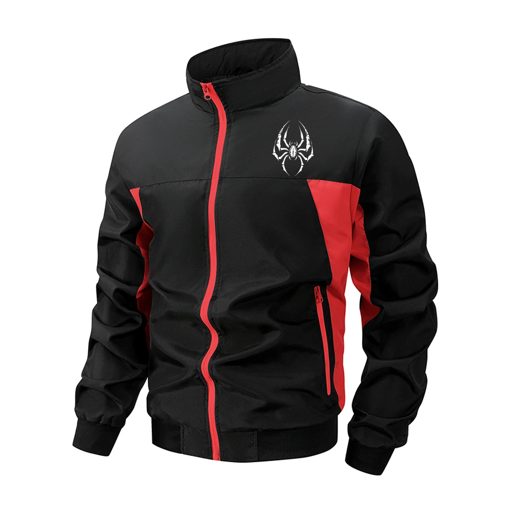 Men's Casual Trendy Spider Print Zipper Stand Collar Jacket Outdoor Fitness Running Jacket Breathable Color Block Sports Top
Men's Casual Trendy Spider Print Zipper Stand Collar Jacket Outdoor Fitness Running Jacket Breathable Color Block Sports Top