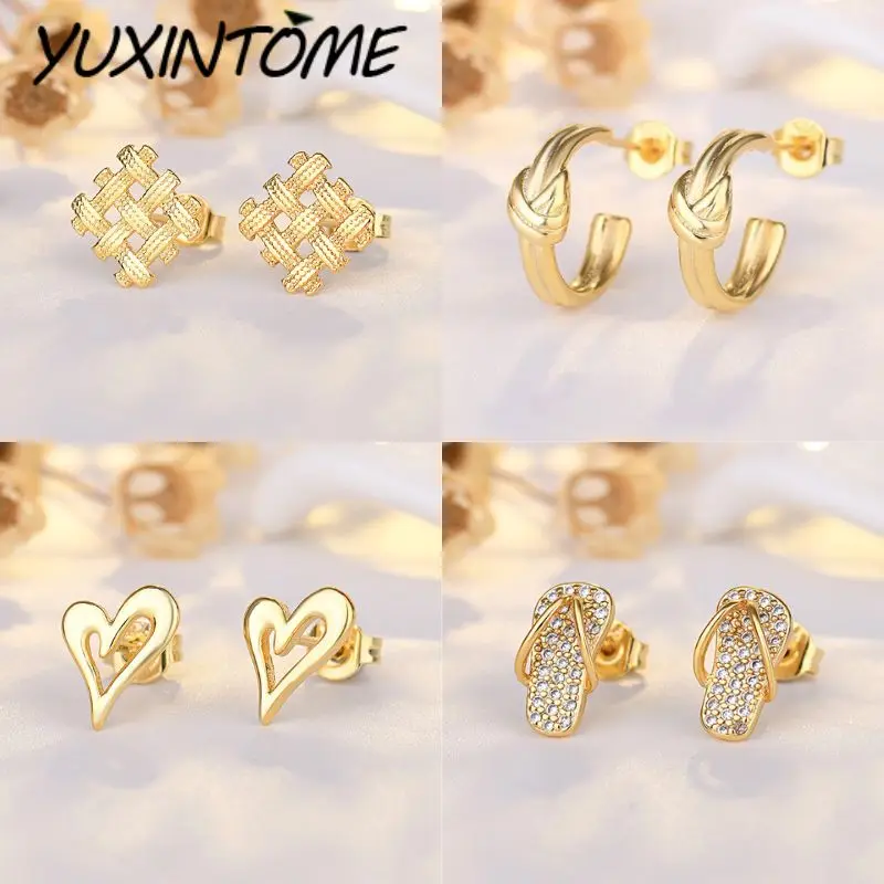 925 Sterling Silver Needle Exquisite Fashion Heart-shaped/Small Slippers/Twisted rope/Square Mesh Braided Stud Earrings Jewelry
925 Sterling Silver Needle Exquisite Fashion Heart-shaped/Small Slippers/Twisted rope/Square Mesh Braided Stud Earrings Jewelry