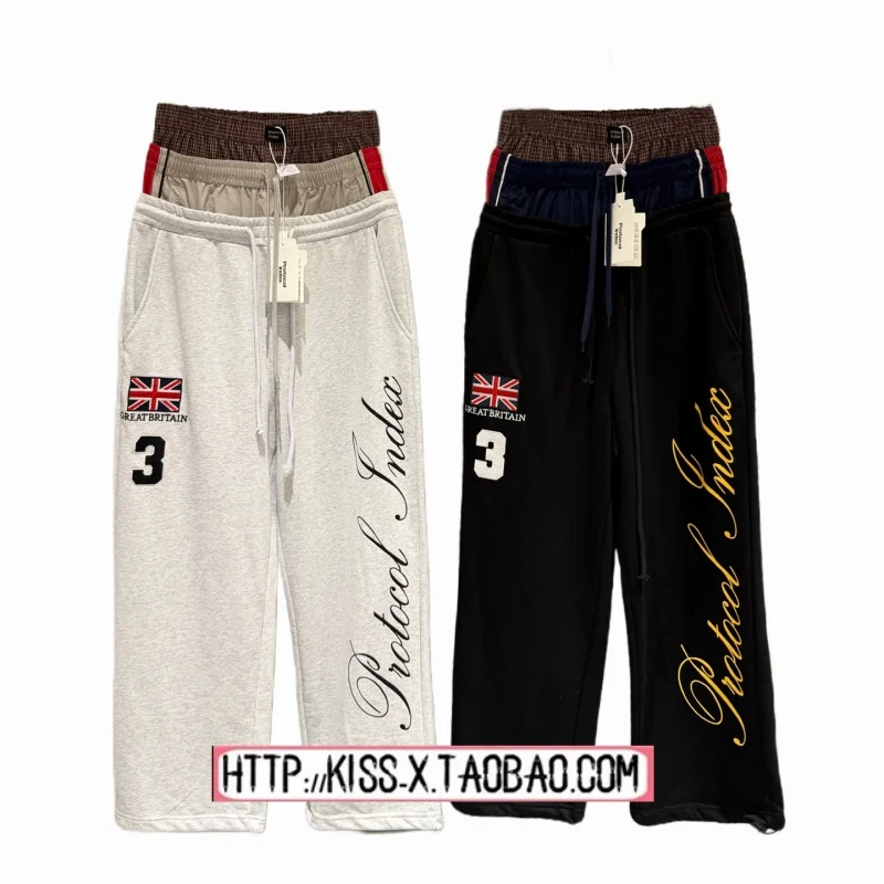Trendy 2026 Spor Loose Wide Leg Sweatpants Embroidered National Flag Faionable Couples Cotton Straight Tube Pants
Trendy 2026 Spor Loose Wide Leg Sweatpants Embroidered National Flag Faionable Couples Cotton Straight Tube Pants