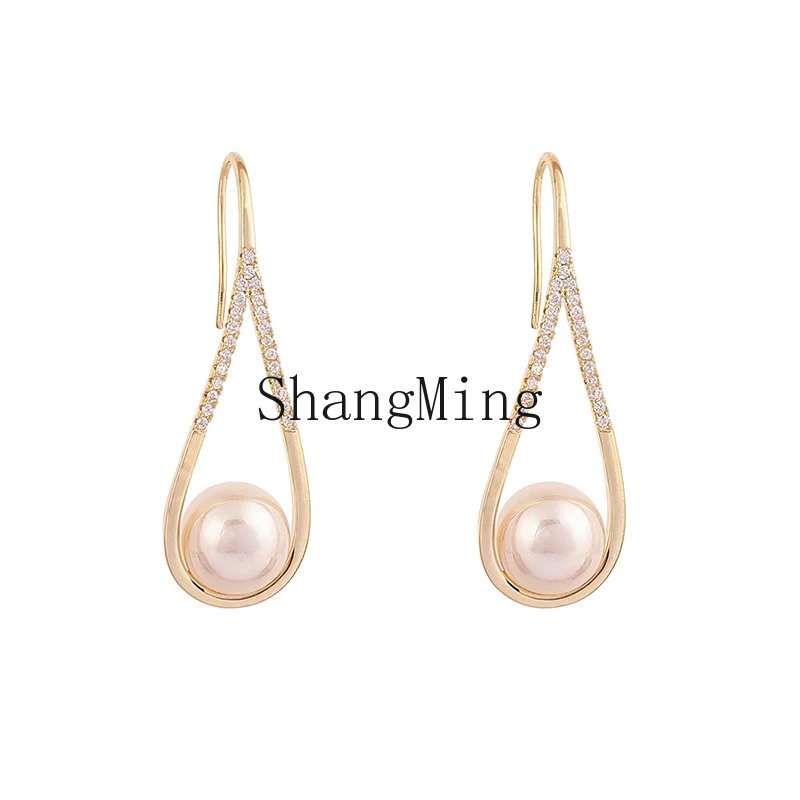 HJ high-end pearl earrings women's sterling silver new popular light luxury temperament atmospheric long earrings
HJ high-end pearl earrings women's sterling silver new popular light luxury temperament atmospheric long earrings