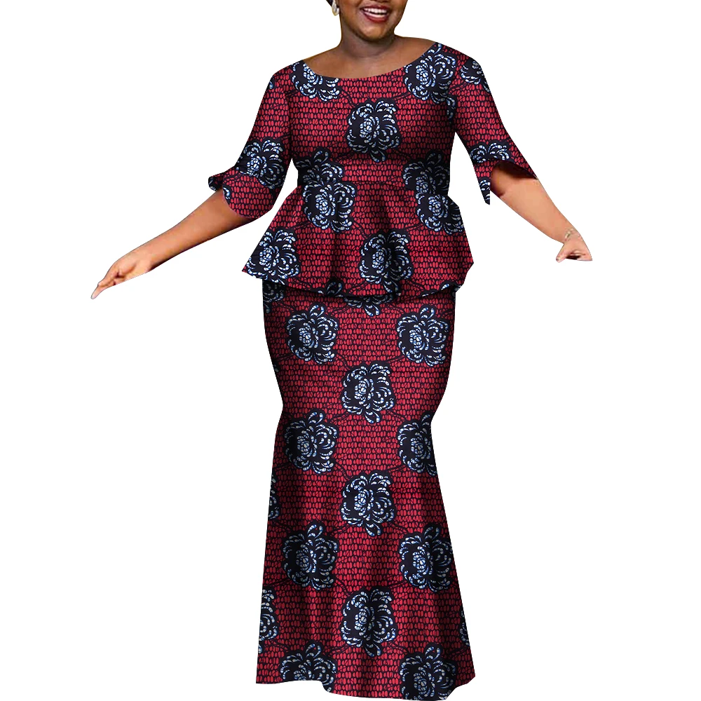 Women Fashion Skirts Set African Clothes O-neck Half Sleeve Dashiki Blouse Tops and Skirts Long Dress African Outfit WY9694
Women Fashion Skirts Set African Clothes O-neck Half Sleeve Dashiki Blouse Tops and Skirts Long Dress African Outfit WY9694