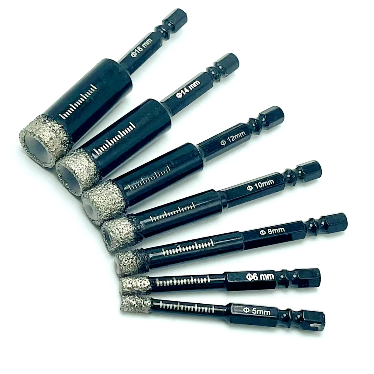 5-16mm Hexagonal Shank Brazed Dry Ceramic Tile Drill Bit Marble Granite Vitrified Tile Hole Opener Diamond Drill Bit Hole Saw
5-16mm Hexagonal Shank Brazed Dry Ceramic Tile Drill Bit Marble Granite Vitrified Tile Hole Opener Diamond Drill Bit Hole Saw
