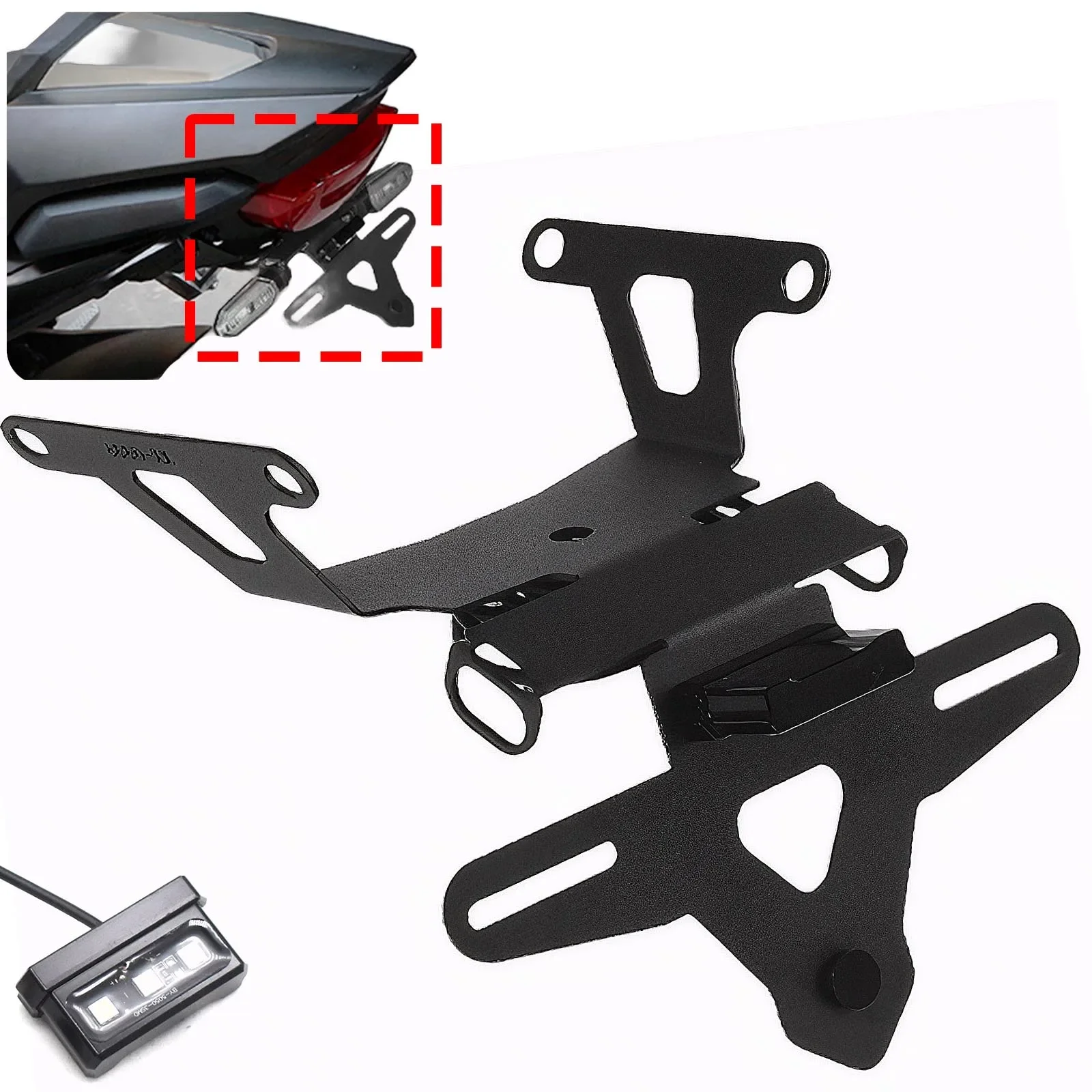 for honda cb650r cbr650r cb cbr 650 r 2021 -2023 Motorcycle LED Fender Eliminator License Plate Holder Turn Signal Adapters
for honda cb650r cbr650r cb cbr 650 r 2021 -2023 Motorcycle LED Fender Eliminator License Plate Holder Turn Signal Adapters