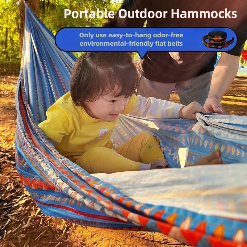 Portable Outdoor Garden Hammocks Quick Open Parachute Cloth Double Travel Camping Sleeping Hanging Hammock Swing Nature Hike
Portable Outdoor Garden Hammocks Quick Open Parachute Cloth Double Travel Camping Sleeping Hanging Hammock Swing Nature Hike