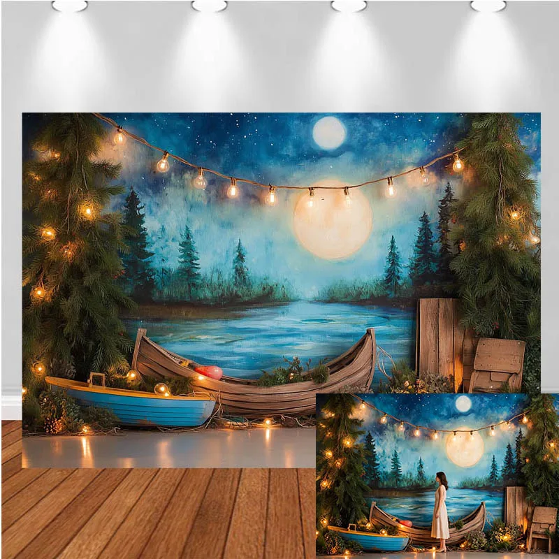 LS Photography Backdrop Wooden Boat River Starry Sky Decor Birthday Cake Smash Baby Shower Kids Adult Portrait Photo Background
LS Photography Backdrop Wooden Boat River Starry Sky Decor Birthday Cake Smash Baby Shower Kids Adult Portrait Photo Background