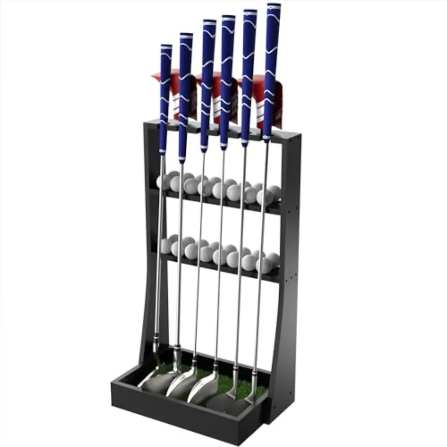 Golf Putter Stand for Home Indoor Outdoor Office: Steel Frame, Black Finish, Holds 6 Clubs + 36-Ball Tray + 3 Head Covers
Golf Putter Stand for Home Indoor Outdoor Office: Steel Frame, Black Finish, Holds 6 Clubs + 36-Ball Tray + 3 Head Covers