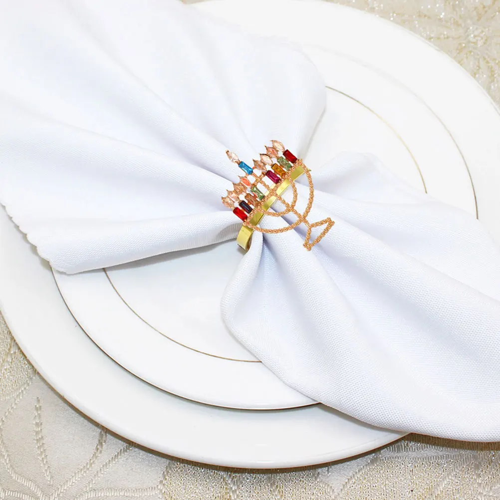 2Pcs Menorah Napkin Rings Zinc Alloy Decorative Serviette Buckle Reusable Tableware Accessories Party Banquet Home Decor
2Pcs Menorah Napkin Rings Zinc Alloy Decorative Serviette Buckle Reusable Tableware Accessories Party Banquet Home Decor