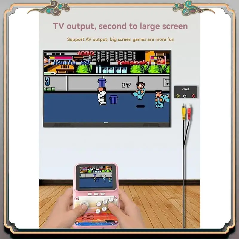 A46M-Handheld Video Game Console 2.8 Inch 500 Games Retro Arcade Support AV Connection For Children's Gift
A46M-Handheld Video Game Console 2.8 Inch 500 Games Retro Arcade Support AV Connection For Children's Gift