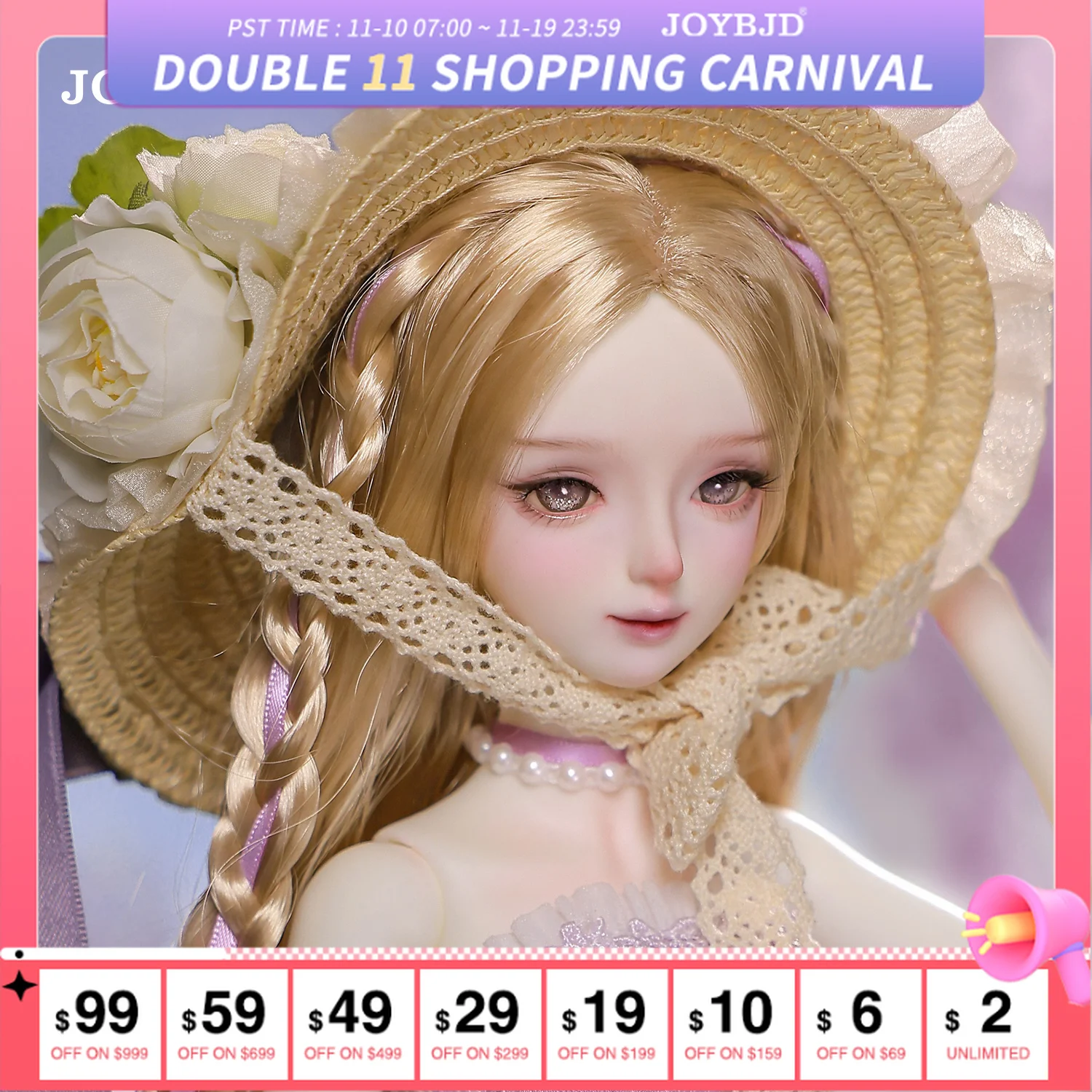 Joybjd Tsuki B 1/4 BJD - Muxi Body Lavender Fields Provence Floral Dress FullSet Fantasy Collection Dolls
Joybjd Tsuki B 1/4 BJD - Muxi Body Lavender Fields Provence Floral Dress FullSet Fantasy Collection Dolls