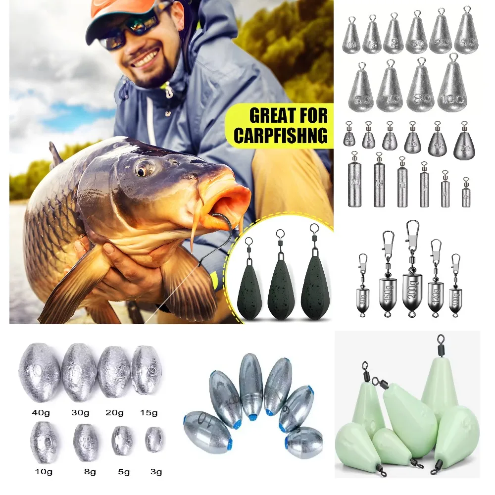 Fishing Weights Sinkers Teardrop-Shaped Fishing Lead Sinkers Shot Weights for Saltwater Freshwater Luminous Lead Sinker
Fishing Weights Sinkers Teardrop-Shaped Fishing Lead Sinkers Shot Weights for Saltwater Freshwater Luminous Lead Sinker