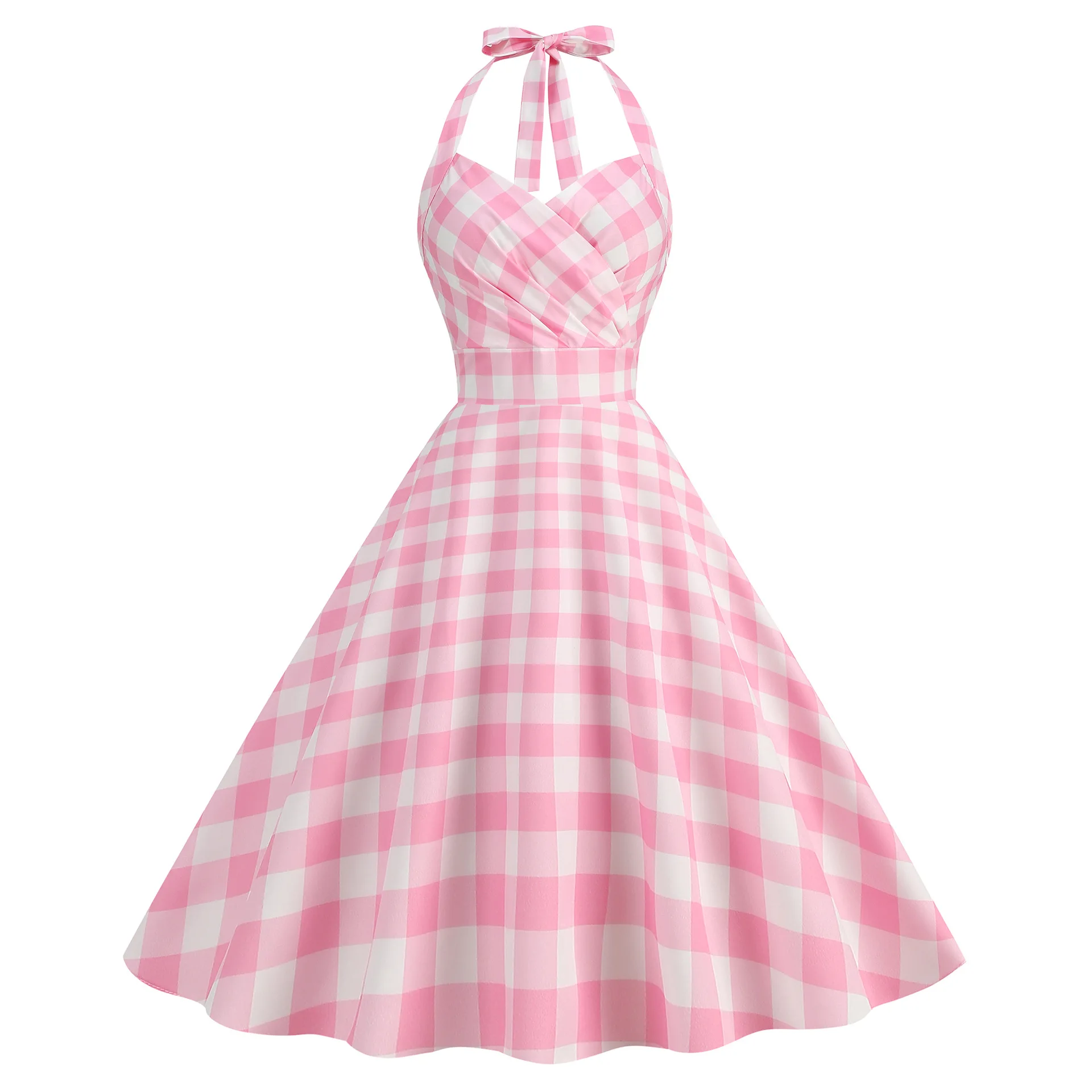 Vintage Hepburn Style Halter Neck Dresses Women Fashion Elegant Print Sexy Backless A-line Princess Dress Trendy Party Vestidos
Vintage Hepburn Style Halter Neck Dresses Women Fashion Elegant Print Sexy Backless A-line Princess Dress Trendy Party Vestidos