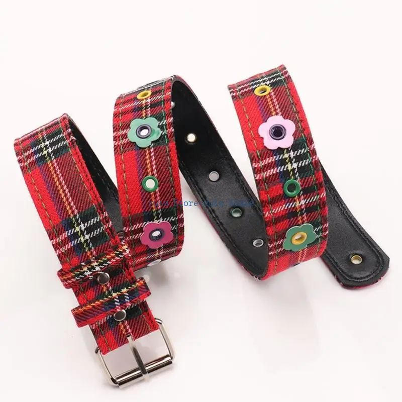X7XB Fashionable Waist Belt With Flower Eyelet Studs Adjustable Pin Buckles Waistband 2000s Hot Girl Belt For Daily Wear
X7XB Fashionable Waist Belt With Flower Eyelet Studs Adjustable Pin Buckles Waistband 2000s Hot Girl Belt For Daily Wear