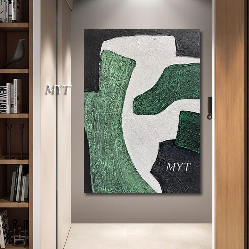 Abstract Wall Canvas Artwork Unframed Modern Green And White Painting Creative Mix Design Textured Handmade Picture Art Crafts
Abstract Wall Canvas Artwork Unframed Modern Green And White Painting Creative Mix Design Textured Handmade Picture Art Crafts