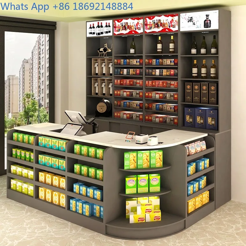 Snack Shop Cashier Counter Small Modern Simple Bar Counter Supermarket Convenience Store Alcohol Cabinet Combination
Snack Shop Cashier Counter Small Modern Simple Bar Counter Supermarket Convenience Store Alcohol Cabinet Combination