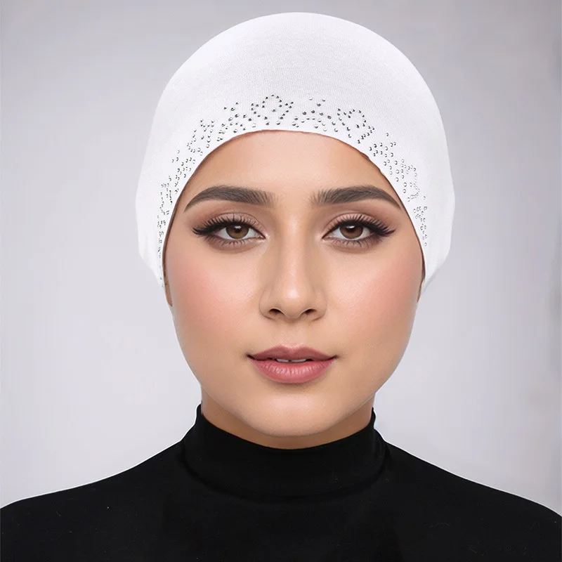 Underscarf Women Tie Back Caps Rhinestone Muslim Jersey Inner Hijabs Turban Beanies Bonnet Ninja Hat Undercap Turbante Mujer New
Underscarf Women Tie Back Caps Rhinestone Muslim Jersey Inner Hijabs Turban Beanies Bonnet Ninja Hat Undercap Turbante Mujer New