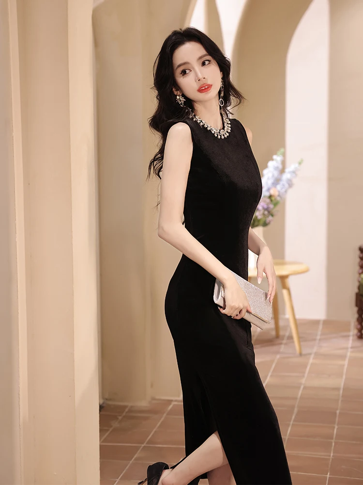 Ele Bla Long Evening Gown Women's Formal Dr Simple Yet Sli Suitable for Various Ocns Such as Weddings And P...
Ele Bla Long Evening Gown Women's Formal Dr Simple Yet Sli Suitable for Various Ocns Such as Weddings And P...