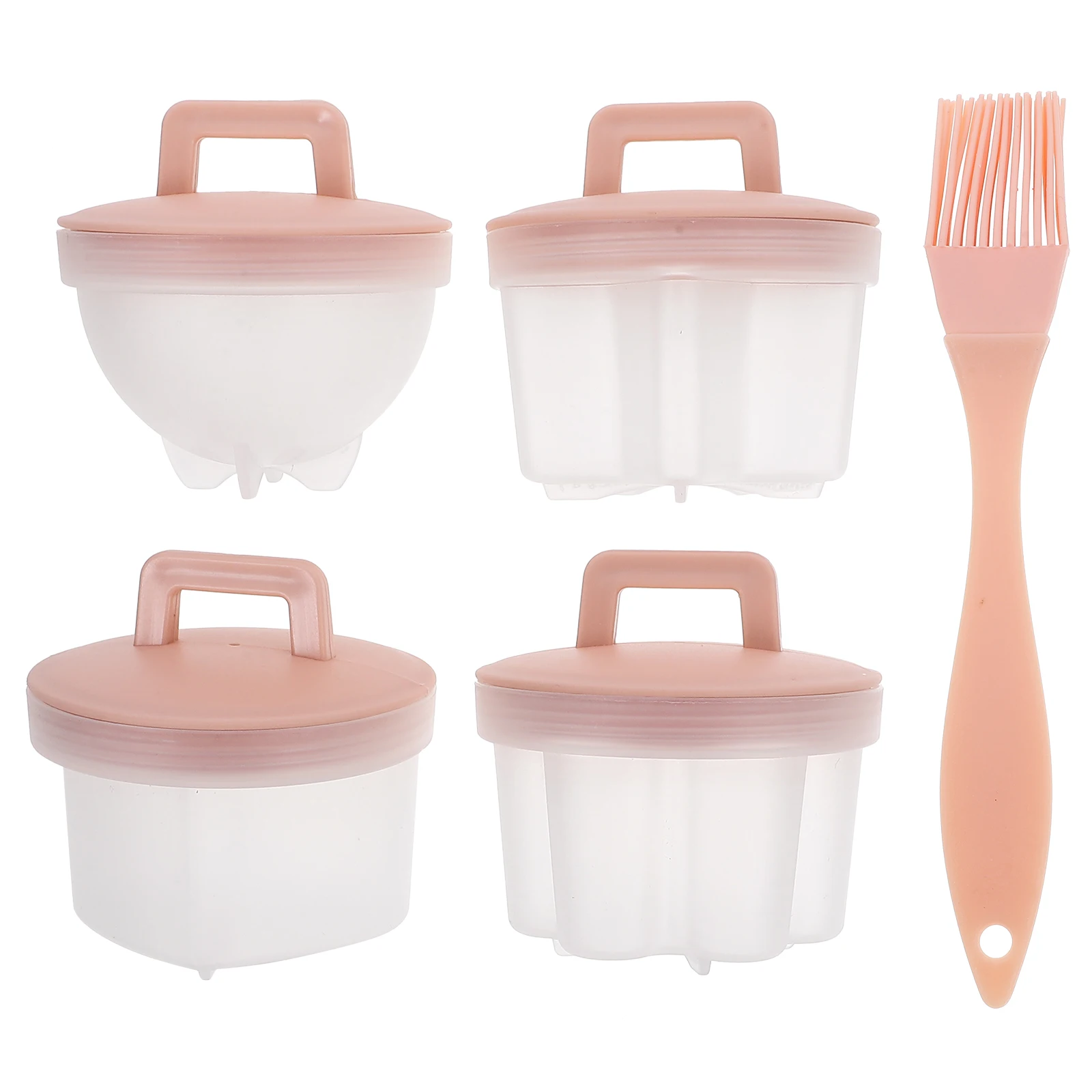 4Pcs Egg Mold Poached Eggs Microwave Safe Nonstick Lightweight Storage Mini Cooker Pink Small Steamed Bowl Kitchen Barware 
4Pcs Egg Mold Poached Eggs Microwave Safe Nonstick Lightweight Storage Mini Cooker Pink Small Steamed Bowl Kitchen Barware