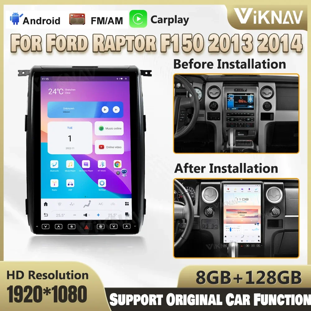 128GB Android 11 Car Radio For Ford F150 Raptor 2013 2014 GPS Multimedia Player WIFI Wireless Carplay HD Touch Screen Head Unit
128GB Android 11 Car Radio For Ford F150 Raptor 2013 2014 GPS Multimedia Player WIFI Wireless Carplay HD Touch Screen Head Unit