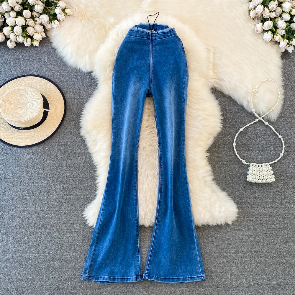 High Waist Slimming Bell Bottom Pants Women's Fashionable Elastic Long Trousers Stylish Commute Style High Waist Bell Bottoms
High Waist Slimming Bell Bottom Pants Women's Fashionable Elastic Long Trousers Stylish Commute Style High Waist Bell Bottoms