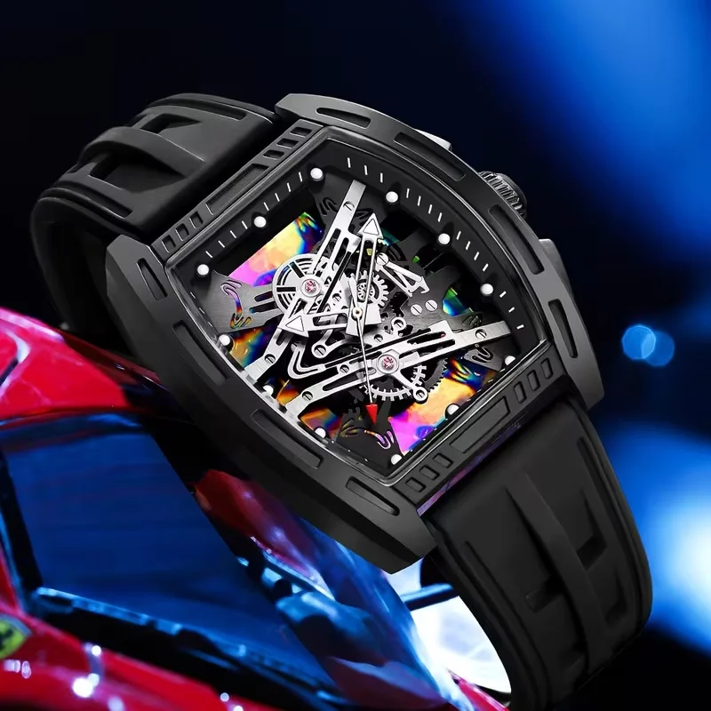 Brand barrel-shaped curved mirror gradient hollow upgraded watch luxury fashion trend retro style business watch unisex holiday
Brand barrel-shaped curved mirror gradient hollow upgraded watch luxury fashion trend retro style business watch unisex holiday