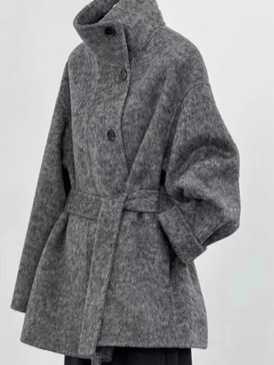 Charcoal ey Double-Sided Camere ort Coat Women's Autumn Winter New Sle Small Size Woolen Coat Korean Sle Commute
Charcoal ey Double-Sided Camere ort Coat Women's Autumn Winter New Sle Small Size Woolen Coat Korean Sle Commute