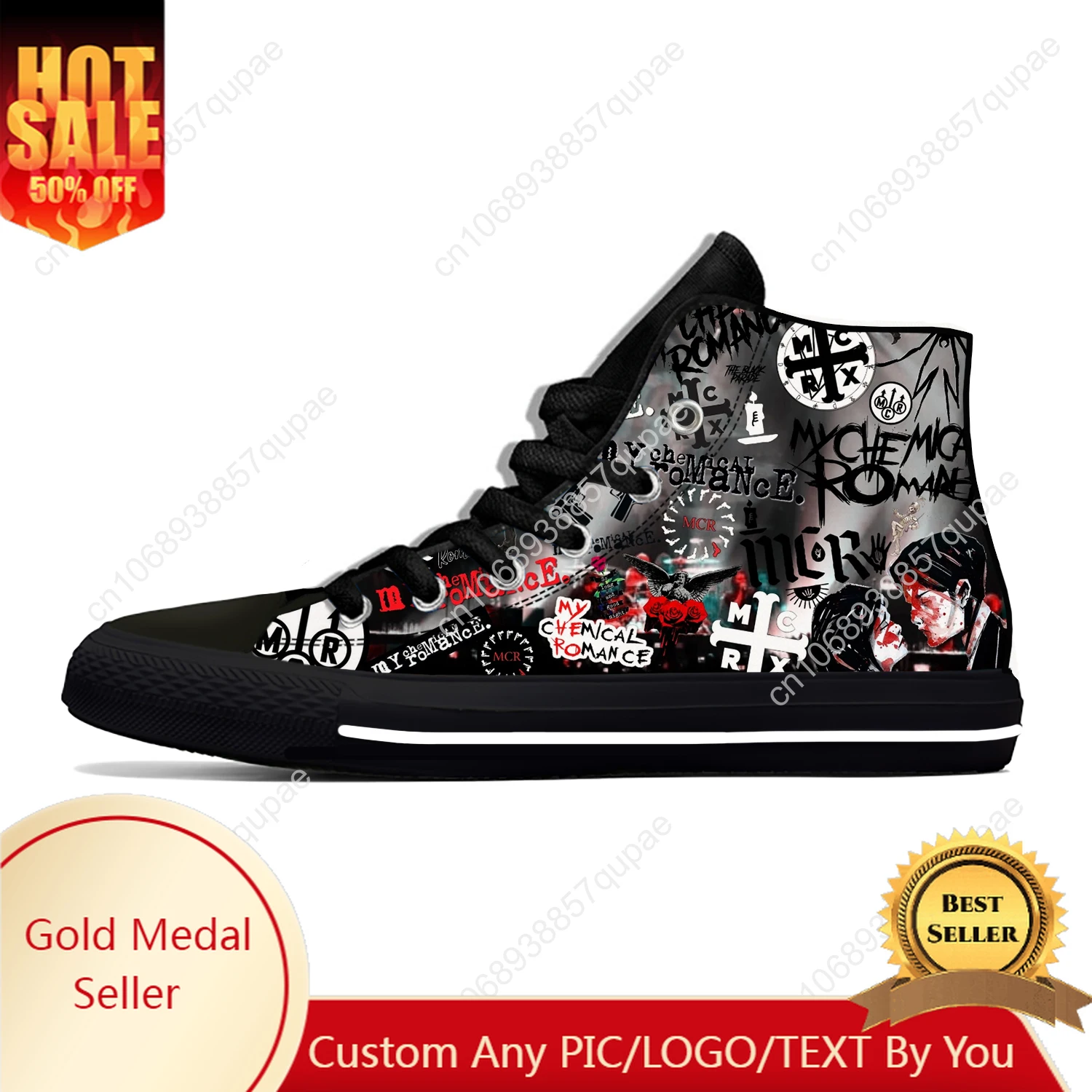 Romance Rock Band Music Chemical Funny Fashion My Casual Cloth Shoes High Top Lightweight Breathable 3D Print Men Women Sneakers
Romance Rock Band Music Chemical Funny Fashion My Casual Cloth Shoes High Top Lightweight Breathable 3D Print Men Women Sneakers
