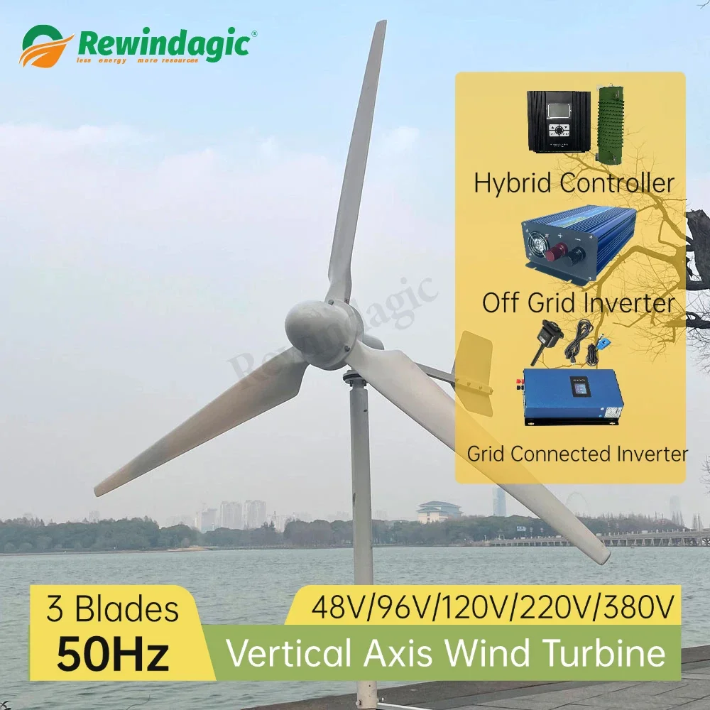 Horizontal Wind Turbine Generator Windmill 10KW 20KW 30KW 48V 120V 220V 380V 3 Blades Permanent Magnet Generator Output 220V DC
Horizontal Wind Turbine Generator Windmill 10KW 20KW 30KW 48V 120V 220V 380V 3 Blades Permanent Magnet Generator Output 220V DC