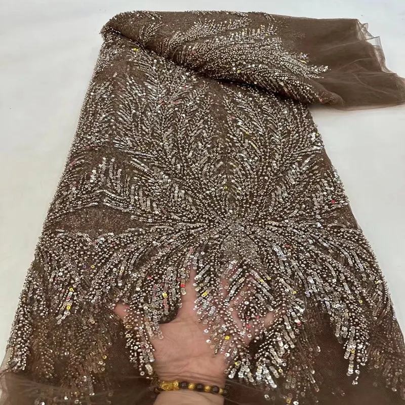Luxury Handmade Beads Embroidery French Red Tulle Lace Fabric Nigerian Heavy Beads Lace Fabric For Wedding Party Sewing TS2559
Luxury Handmade Beads Embroidery French Red Tulle Lace Fabric Nigerian Heavy Beads Lace Fabric For Wedding Party Sewing TS2559