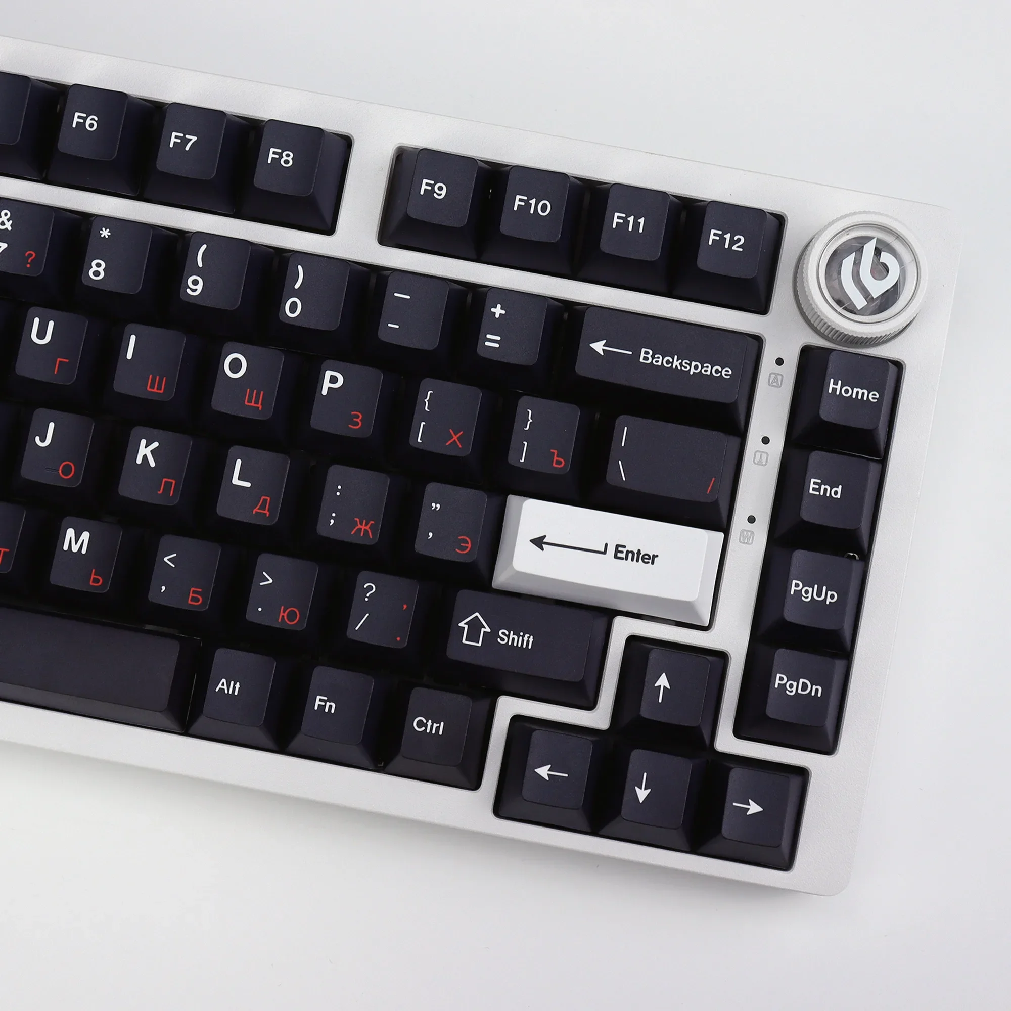 KBDiy Cherry Profile PBT Russian Keycaps Set Black GMK WOB Red Cyrillic Keycap for MX Switch Mechanical Keyboard Game 143 Keys
KBDiy Cherry Profile PBT Russian Keycaps Set Black GMK WOB Red Cyrillic Keycap for MX Switch Mechanical Keyboard Game 143 Keys