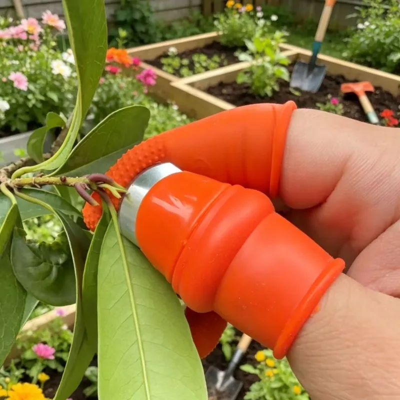 12PCS Non-slip Finger Grips + Stainless Steel Thumb Knife: Multi-Purpose Gardening, Harvesting, and Pruning Tool
12PCS Non-slip Finger Grips + Stainless Steel Thumb Knife: Multi-Purpose Gardening, Harvesting, and Pruning Tool