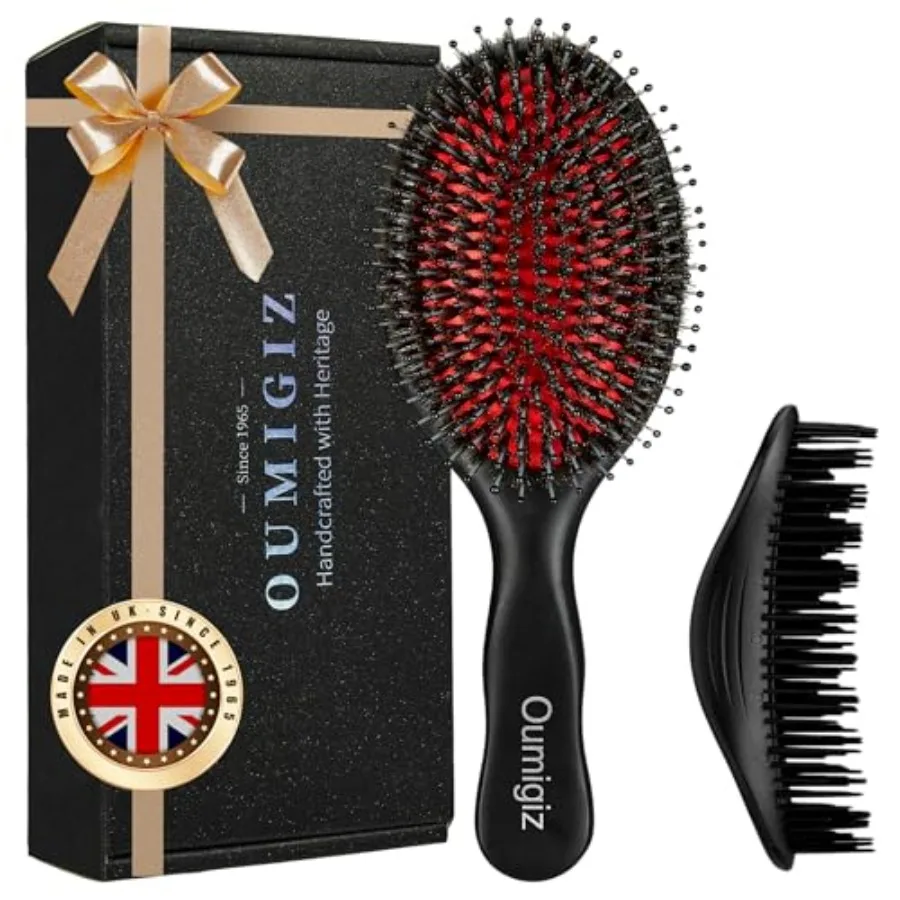 Boar Bristle Hair Brush Since 1965 British Craftsmanship Handmade Natural Wood Slick Back Hairbrush Soft Bristles Gentle Detang
Boar Bristle Hair Brush Since 1965 British Craftsmanship Handmade Natural Wood Slick Back Hairbrush Soft Bristles Gentle Detang