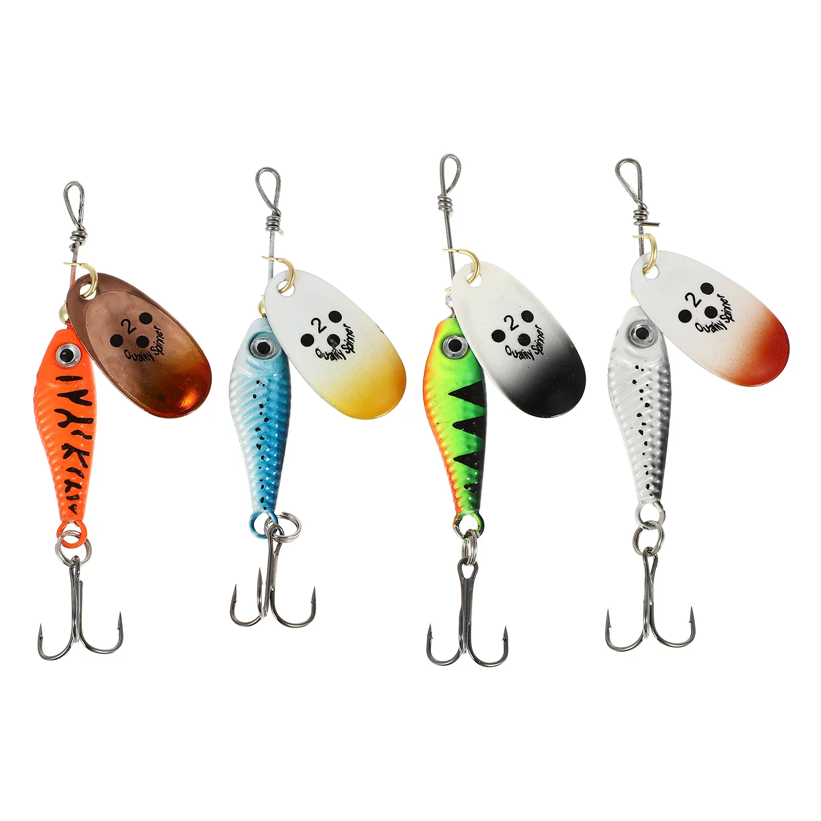 4 pcs Fish-shaped Sequin Baits Artificial Fishing Lures Rotation Floating Fishing Tackle Bright Color Lifelike Design
4 pcs Fish-shaped Sequin Baits Artificial Fishing Lures Rotation Floating Fishing Tackle Bright Color Lifelike Design