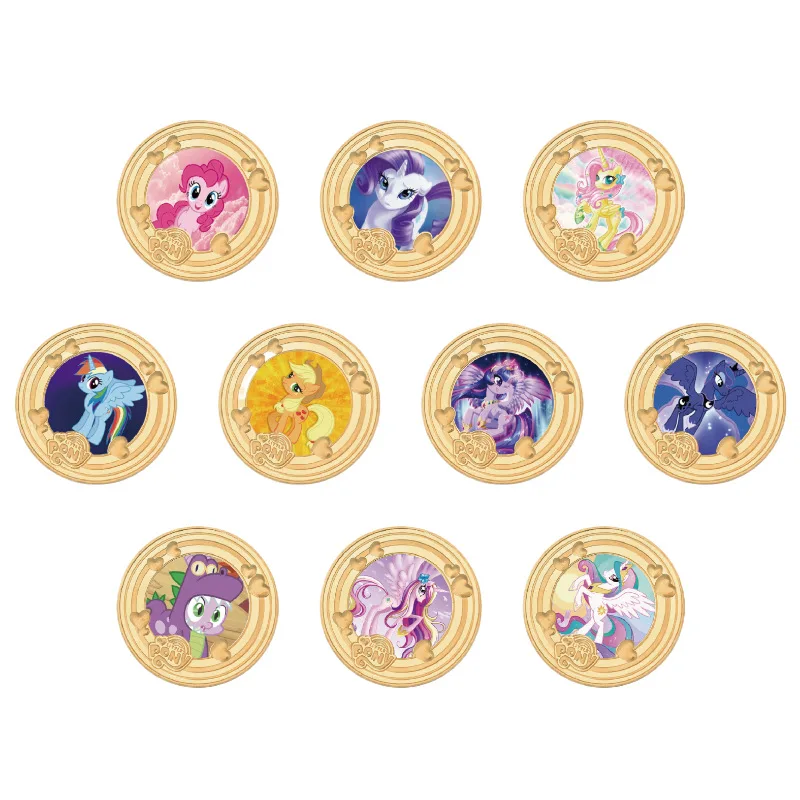 My Little Pony Commemorative Coins Cartoon Peripheral Twilight Sparkle Pinkie Pie Gold-colored Metal Coin Girls Birthday Gifts
My Little Pony Commemorative Coins Cartoon Peripheral Twilight Sparkle Pinkie Pie Gold-colored Metal Coin Girls Birthday Gifts