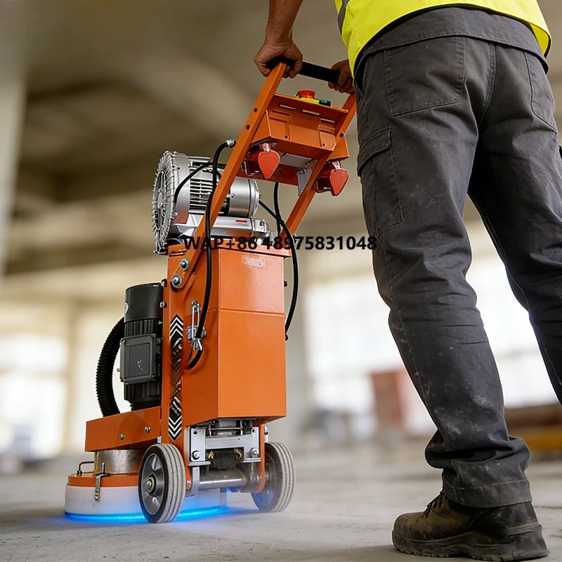 Automatic new concrete ground grinder with shock-absorbing handle, motor and gearbox for long-term operation without fatigue
Automatic new concrete ground grinder with shock-absorbing handle, motor and gearbox for long-term operation without fatigue