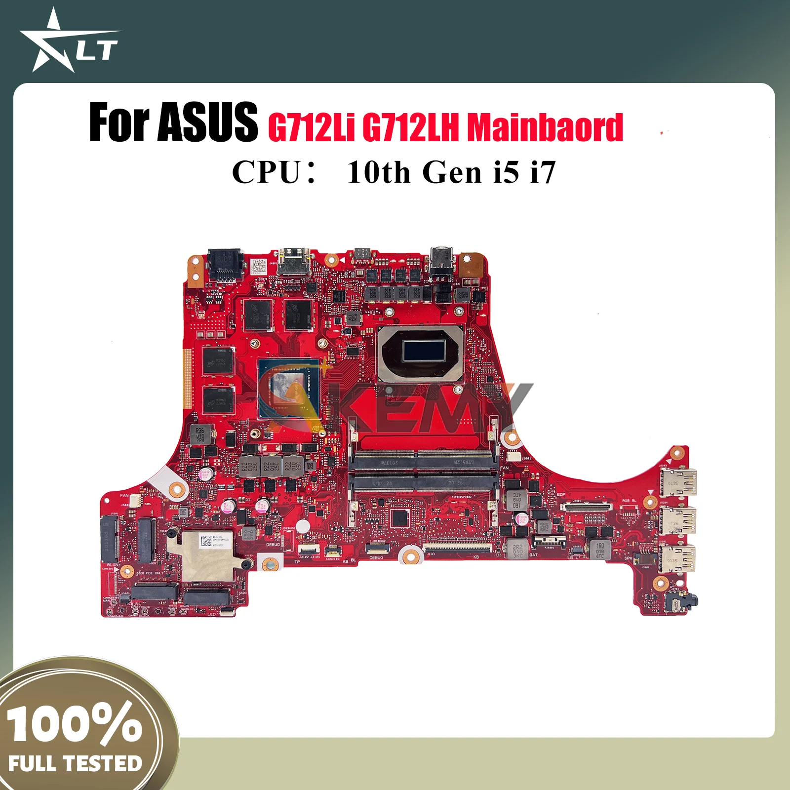 G712LI Материнская плата для ноутбука ASUS ROG Strix G17 G712L G712LH G712Li Материнская плата для ноутбука 10-го поколения i5 i7 100% тестирование OK stk
G712LI Материнская плата для ноутбука ASUS ROG Strix G17 G712L G712LH G712Li Материнская плата для ноутбука 10-го поколения i5 i7 100% тестирование OK stk