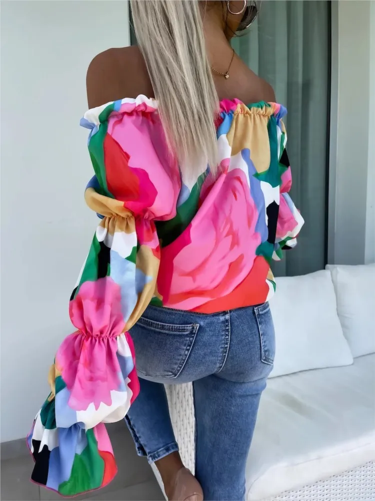 Sexy Slash Neck Spring Summer Top Shirt New Fahsion Elegant Casual Office Holiday Print Womens Tops And Blouses Womens Clothing
Sexy Slash Neck Spring Summer Top Shirt New Fahsion Elegant Casual Office Holiday Print Womens Tops And Blouses Womens Clothing